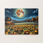 ハロウィーンの風景 ジグソーパズル (横)