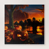 ハロウィーンの風景 ジグソーパズル (縦)