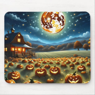 ハロウィーンの風景 マウスパッド