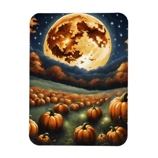 ハロウィーンの風景 マグネット (縦)