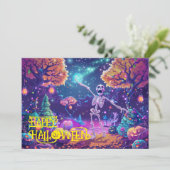 ハロウィーンの骨はワイルドになる!カード 招待状 (スタンド正面)