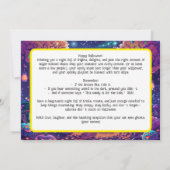 ハロウィーンの骨はワイルドになる!カード 招待状 (裏面)