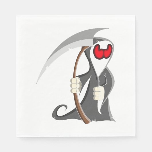 ハロウィーンの骨格死 スタンダードランチョンナプキン (正面)