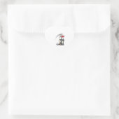 ハロウィーンの骨格死 ハートシール (バッグ)