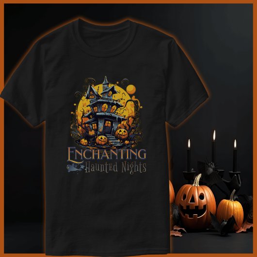 ハロウィーンの魅惑幽霊のよく出る夜 Tシャツ