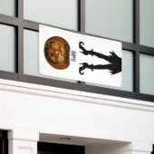 ハロウィーンの魔女とカボチャ 横断幕 (ビルの外側)