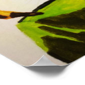 ハロウィーンの魔女と彼女の大釜 ポスター (角)