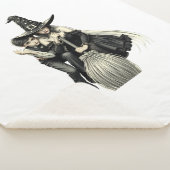 ハロウィーンの魔女と男の子：暗い魔法デュオ シェルパブランケット (3/4)