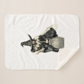 ハロウィーンの魔女と男の子：暗い魔法デュオ シェルパブランケット (正面(横))