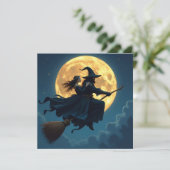 ハロウィーンの魔女と黒魔術師のオーダーメイドグッズ カード (スタンド正面)