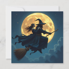 ハロウィーンの魔女と黒魔術師のオーダーメイドグッズ カード