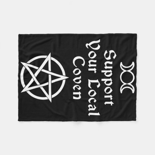 ハロウィーンの魔女の仮装の男性の女性 フリースブランケット (正面(横))