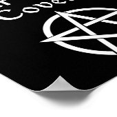 ハロウィーンの魔女の仮装の男性の女性 ポスター (角)