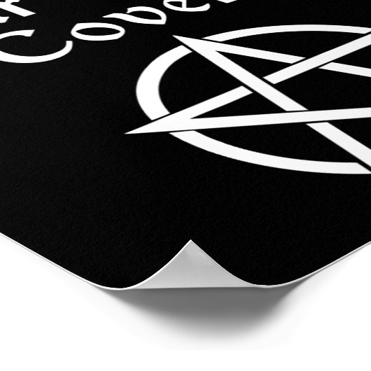 ハロウィーンの魔女の仮装の男性の女性 ポスター (角)