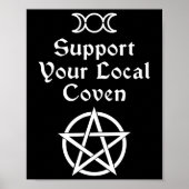 ハロウィーンの魔女の仮装の男性の女性 ポスター (正面)