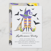 ハロウィーンの魔女の脚と帽子パーティー