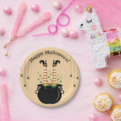 ハロウィーンの魔女の脚 ペーパープレート (パーティー)