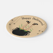 ハロウィーンの魔女の脚 ペーパープレート (アングル)