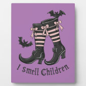 ハロウィーンの魔女の靴 フォトプラーク (正面)