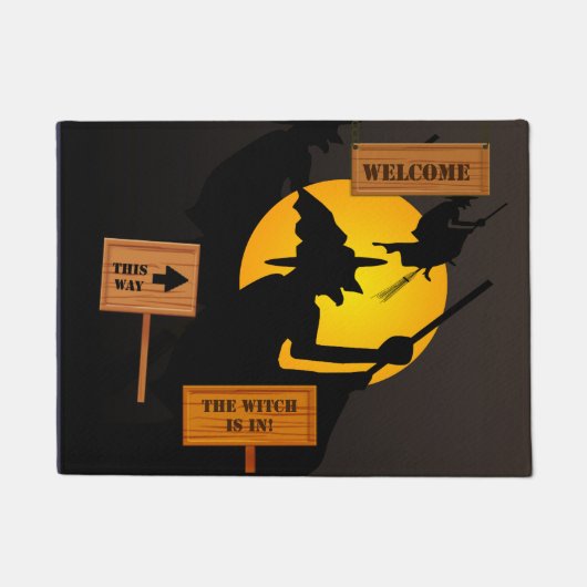 ハロウィーンの魔女はドアマットにある ドアマット (正面)