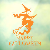 ハロウィーンの魔女オレンジカスタムの文字装飾 ウィンドウサイン (シート3)