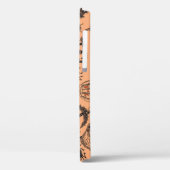 ハロウィーンの魔女シルエット：漫画のパターン。 Case-Mate iPhoneケース (裏面 / 左)