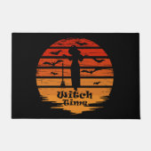 ハロウィーンの魔女シーズン ドアマット (正面)
