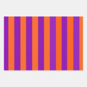 ハロウィーンの魔女ストライプの ラッピングペーパーシート (正面3)