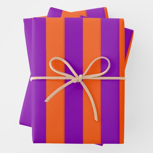 ハロウィーンの魔女ストライプの ラッピングペーパーシート (インサイチュ)