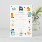 ハロウィーンの魔女バースデーパーティー招待 招待状 (スタンド正面)