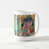 ハロウィーンの魔女フォックスアートbyルネ・ラヴォワ コーヒーマグカップ (正面右)