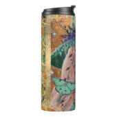 ハロウィーンの魔女フォックスアートbyルネ・ラヴォワ タンブラー (回転左)