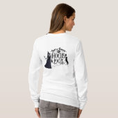 ハロウィーンの魔女ホカスポカスデザイン Tシャツ (裏面フル)