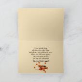 ハロウィーンの魔女飛行（写真用） カード (内部)