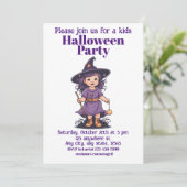 ハロウィーンの魔女16の子供たち魅力的、魔女 招待状 (スタンド正面)