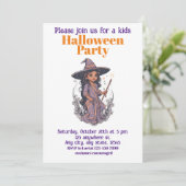 ハロウィーンの魔女7人の子供たち魅力的、魔女 招待状 (スタンド正面)