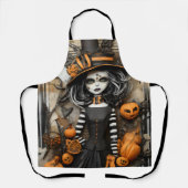 ハロウィーンの魔女 エプロン (正面)