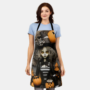 ハロウィーンの魔女 エプロン