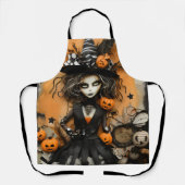 ハロウィーンの魔女 エプロン (正面)