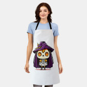 ハロウィーンの魔女 エプロン (着用した状態)
