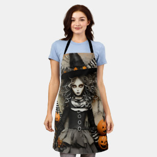 ハロウィーンの魔女 エプロン