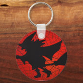 ハロウィーンの魔女 キーホルダー (正面)