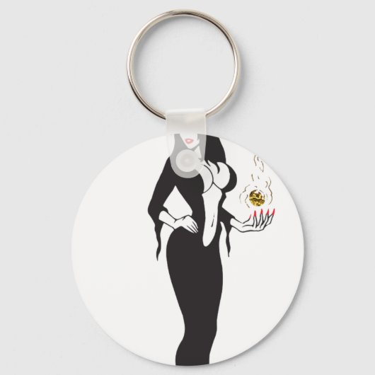 ハロウィーンの魔女 キーホルダー (正面)