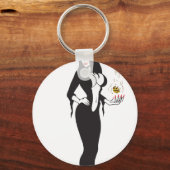 ハロウィーンの魔女 キーホルダー (正面)