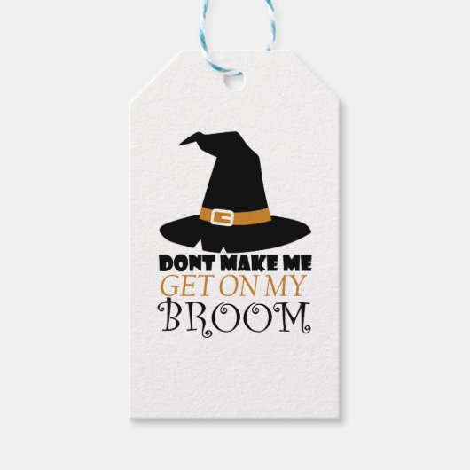 ハロウィーンの魔女 ギフトタグ (正面)