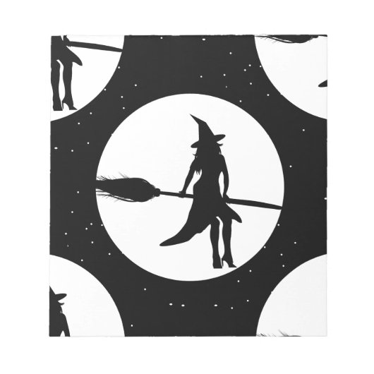 ハロウィーンの魔女 ノートパッド (正面)