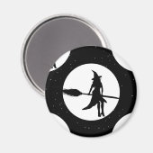 ハロウィーンの魔女 マグネット (正面/裏面)