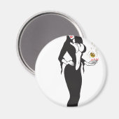 ハロウィーンの魔女 マグネット (正面/裏面)