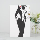 ハロウィーンの魔女 便箋 (スタンド正面)