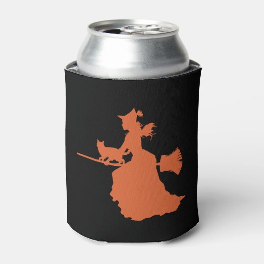 ハロウィーンの魔女 缶クーラー (缶正面)